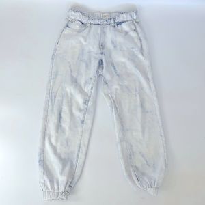 Rag & Bone Sweatpants jogger with jeans graphic printed on them size Small